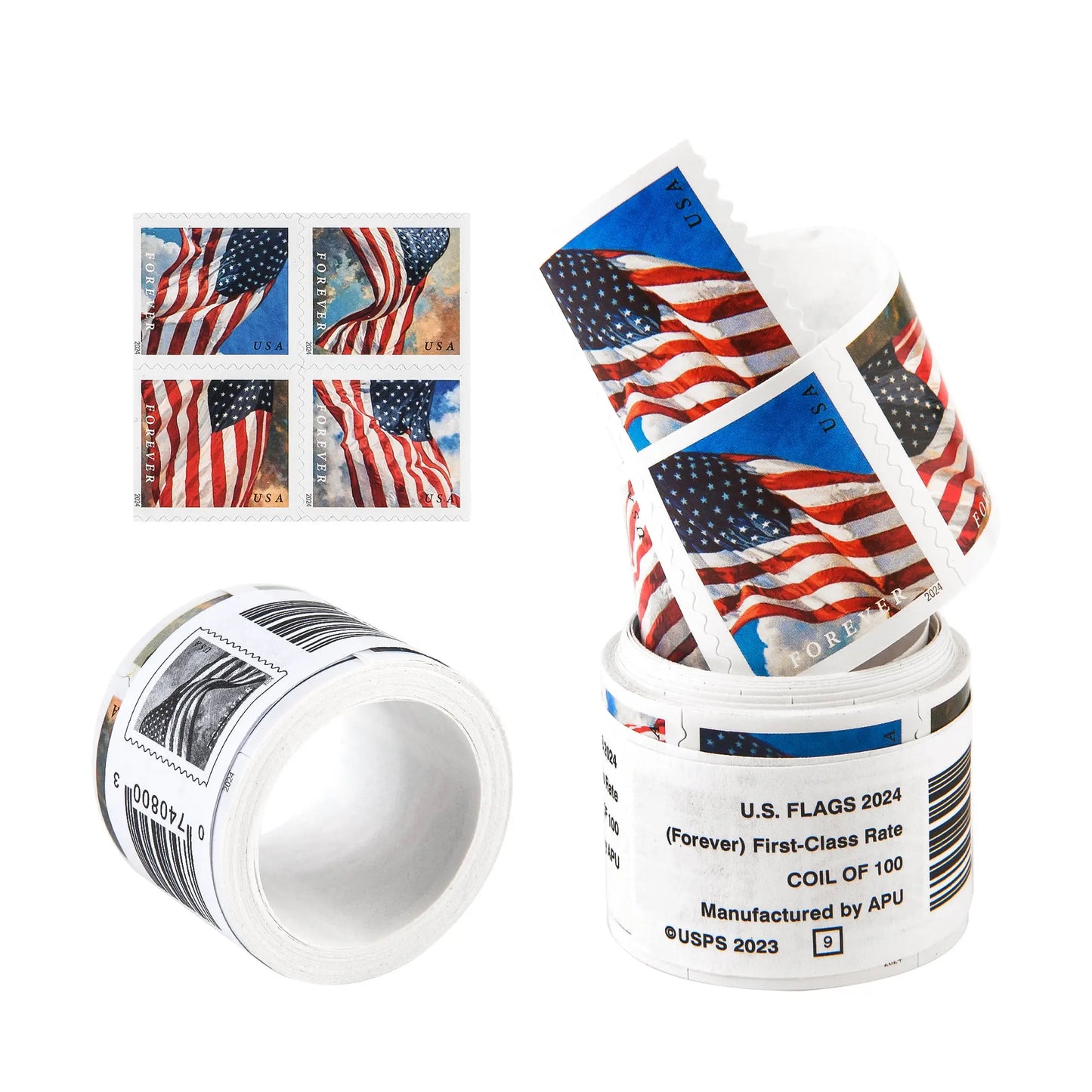 2024 US Flags Booklets Rolls Forever First Class Postage Stamps USPS