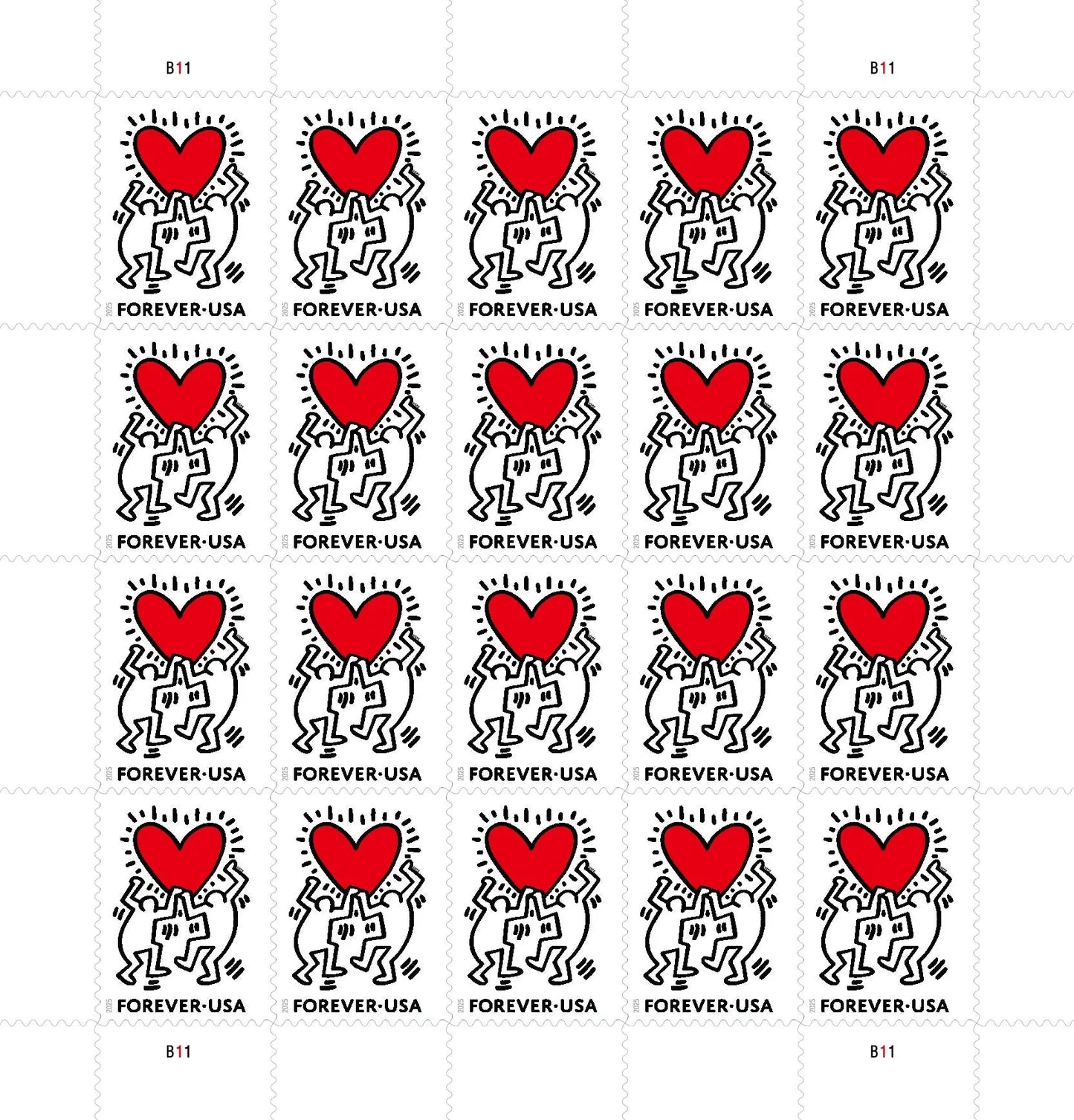 2025 Love Forever First Class Postage Stamps USPS