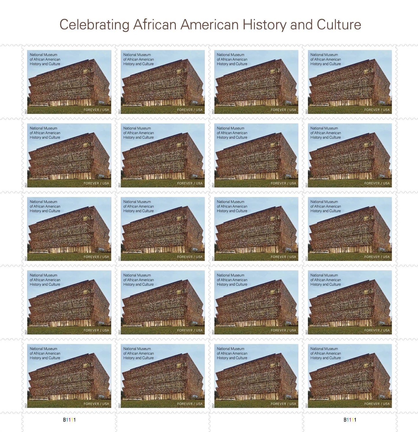 Celebrating African American History and Culture Forever Postage Stamps