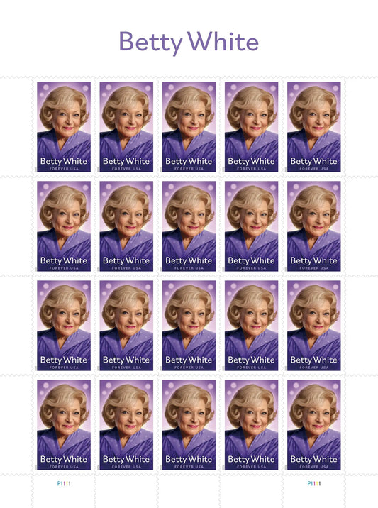 Betty White Forever Stamps USPS