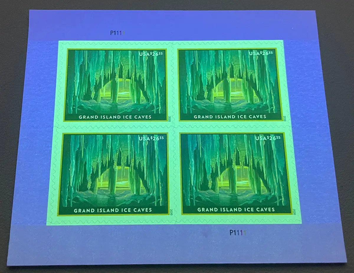 USPS Grand Island Ice Cave Express Priority Stamps USPS
