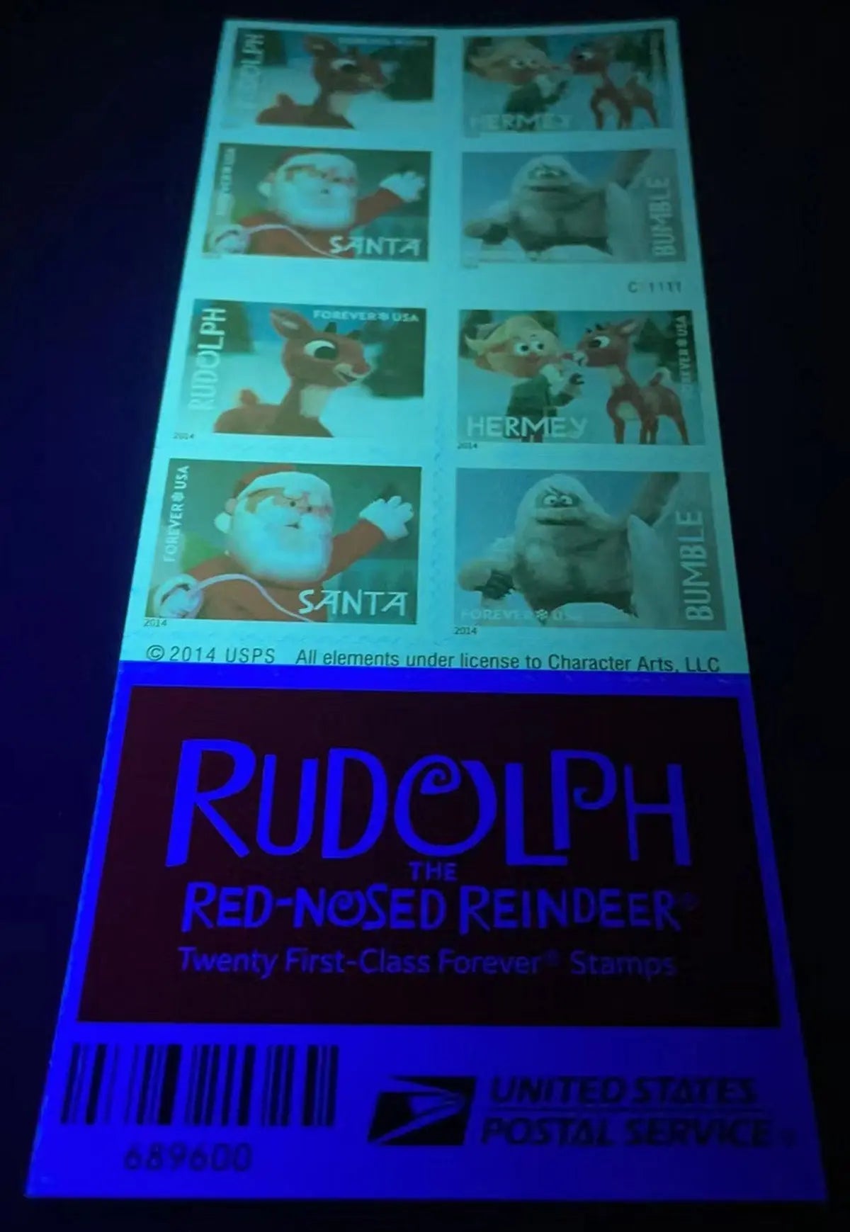 USPS First Class Forever Stamps – Rudolph the Red-Nosed Reindeer USPS