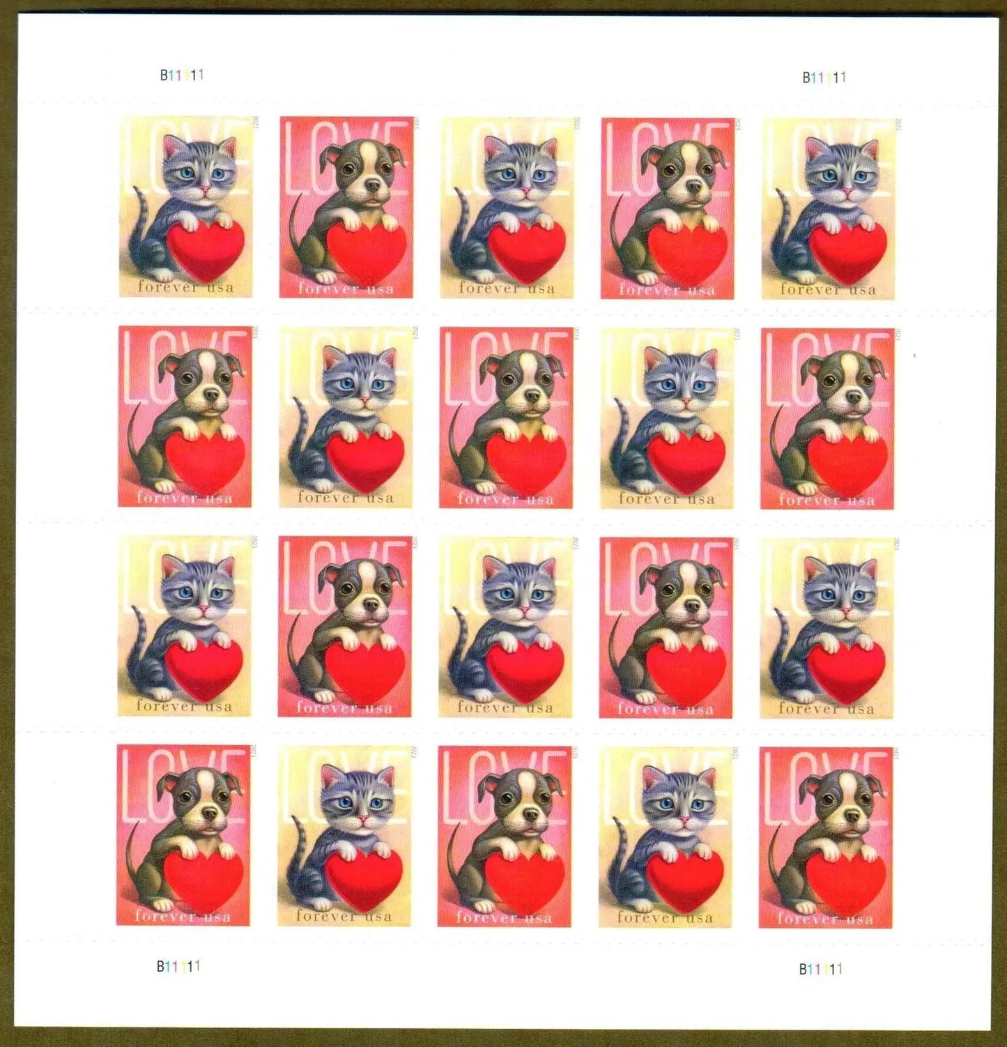 2023 Love Forever First Class Postage Stamps USPS