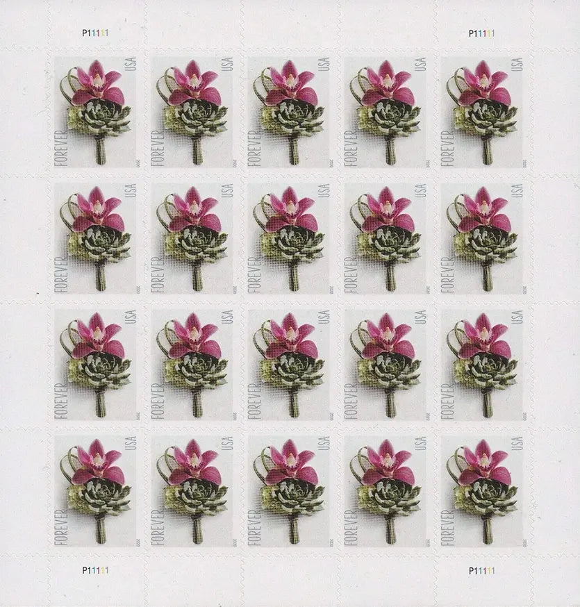 Contemporary Boutonniere Flower Forever Postage Stamps Forever Stamps