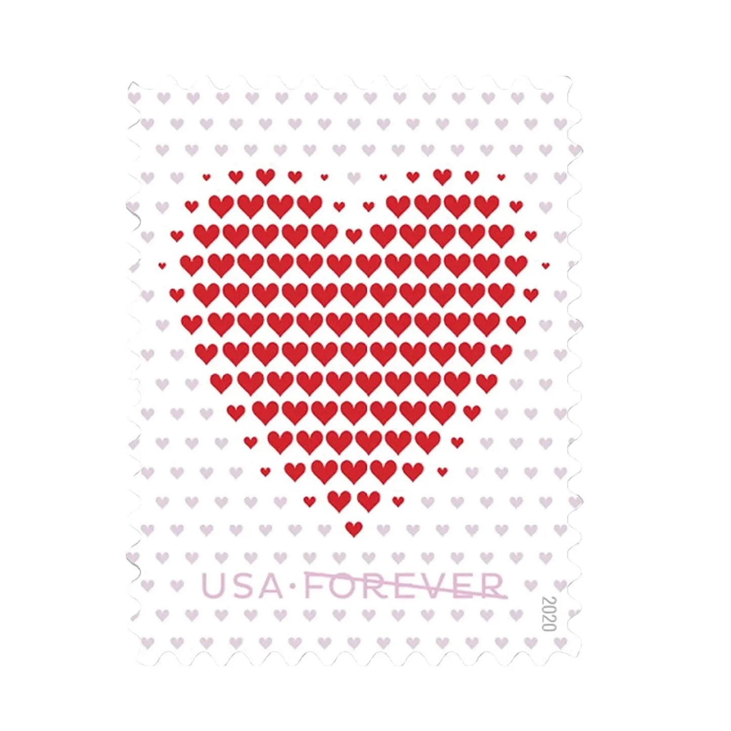 Made of Hearts Forever Postage Stamps USPS