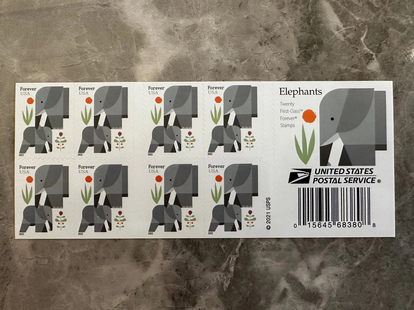USPS Cartoon Elephants Star Forever First Class Postage Stamps USPS