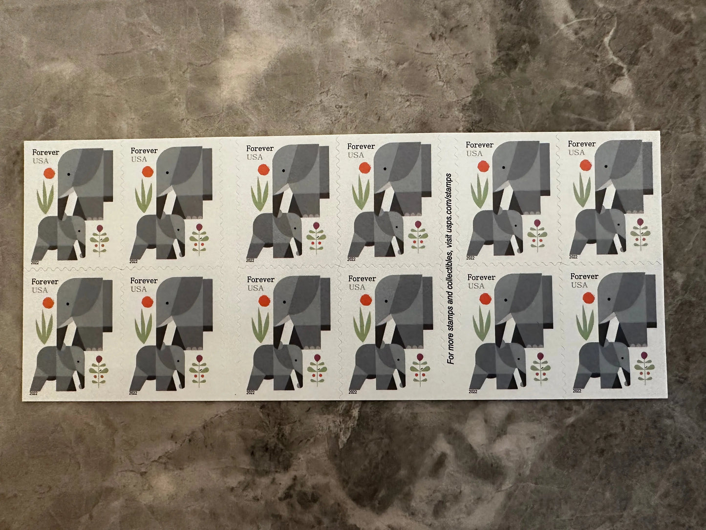 USPS Cartoon Elephants Star Forever First Class Postage Stamps USPS