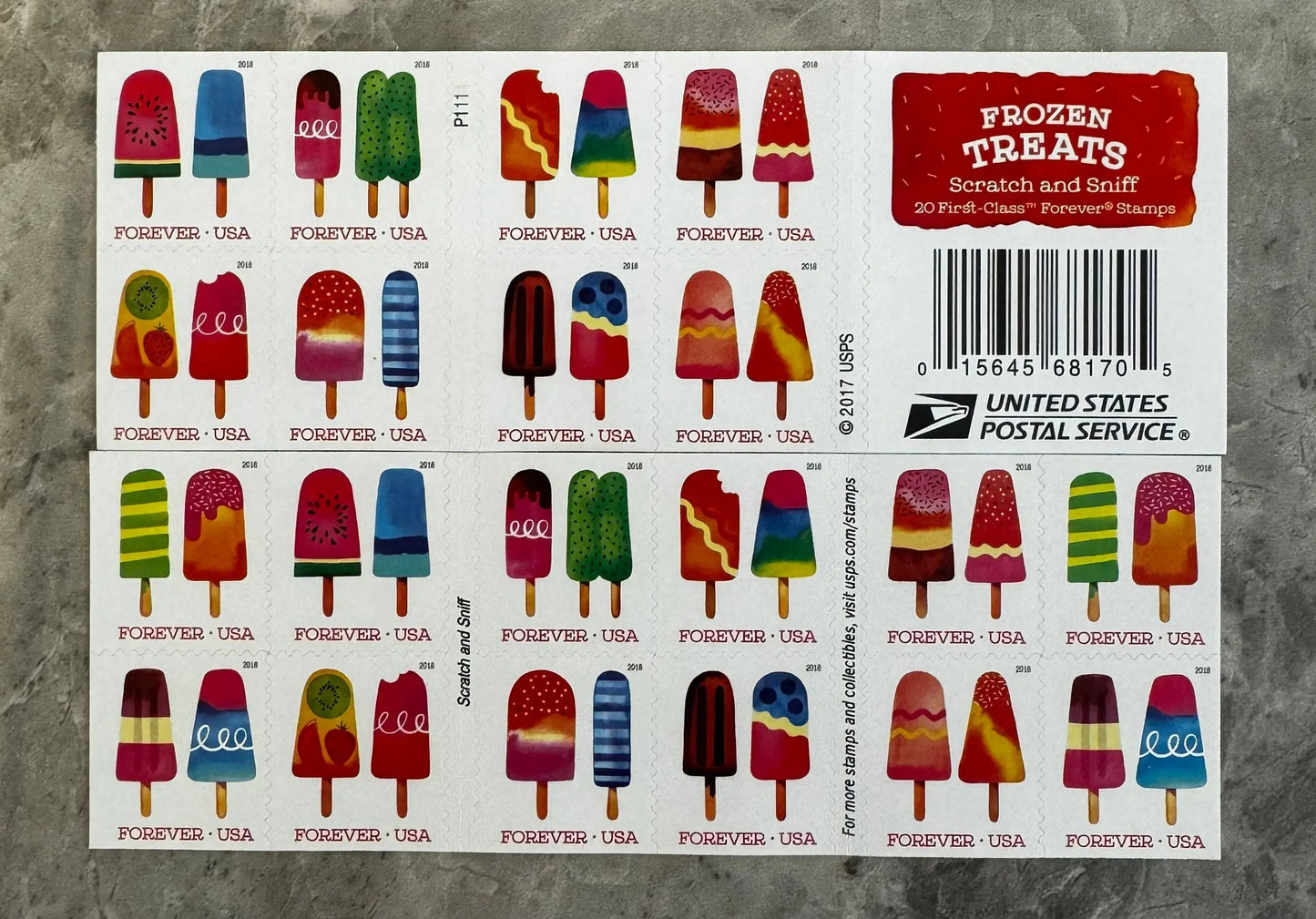 USPS Frozen Treats Forever First Class Postage Stamps USPS