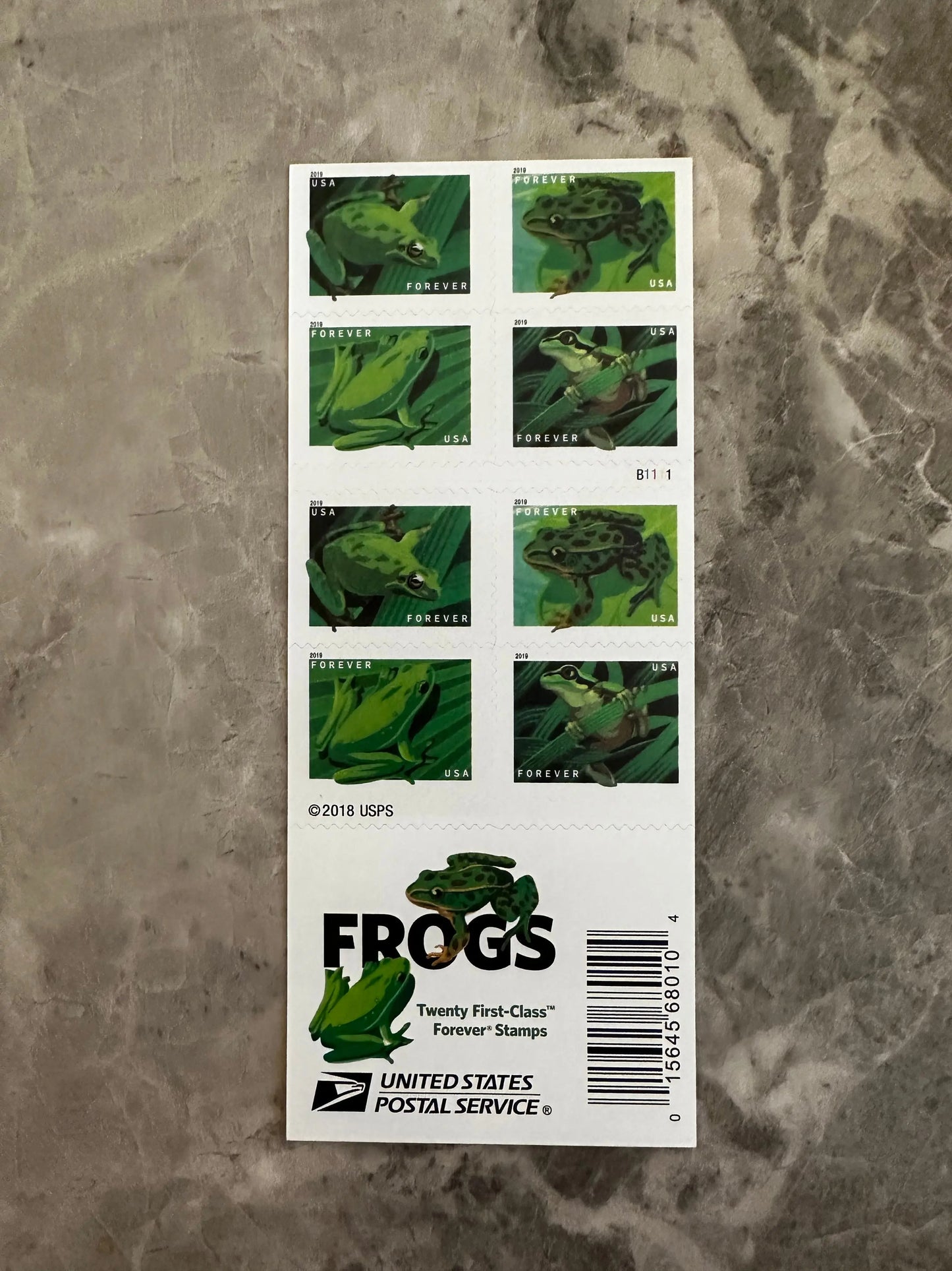 USPS Frogs Forever First Class Postage Stamps USPS