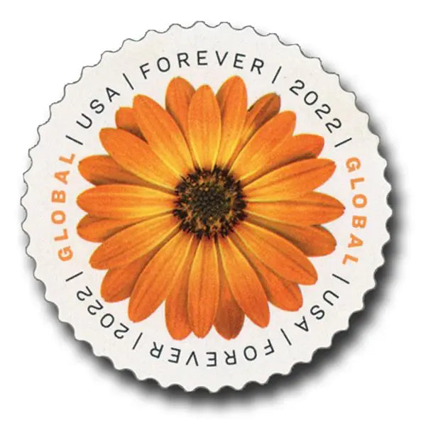 Global African Daisy International First Class Forever US Postage Stamps USPS