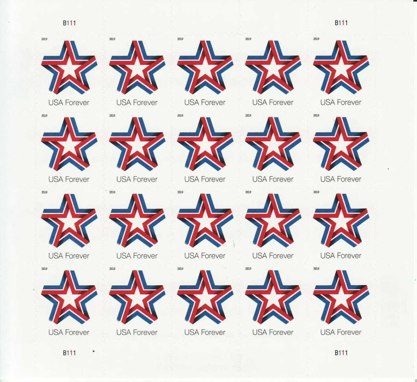 Star Ribbon Forever First Class Postage Stamps USPS