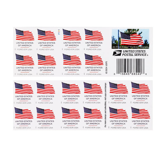Design and Artwork of the U.S. Flag 2025 Stamps Mailbox of Brooklyn