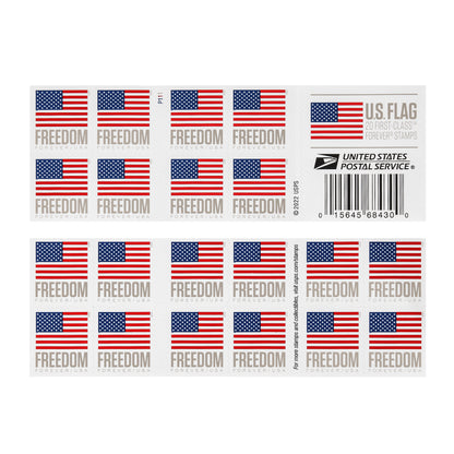 2023 US Flags / Freedom Booklets Rolls Forever First Class Postage Stamps