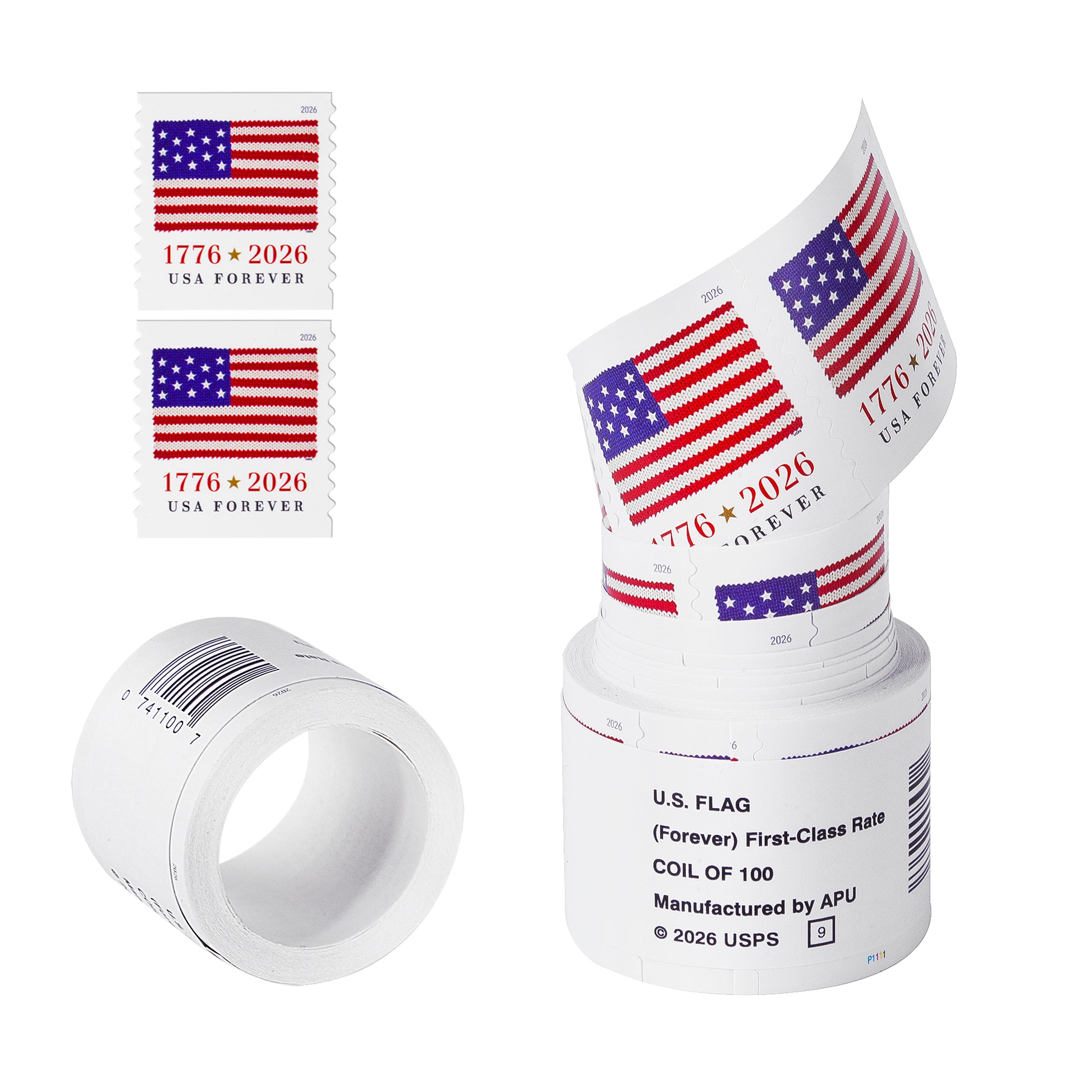 2026 US Flags Rolls / Booklets / Sheets Forever First Class Postage Stamps USPS