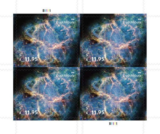 2026 Current Face Value Crab Nebula Priority Mail Stamps Postage Stamps USPS