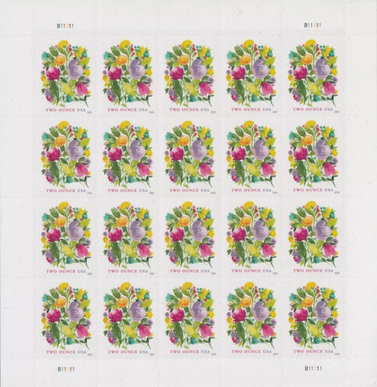 Wedding Blooms Two Ounce Forever Postage Stamps