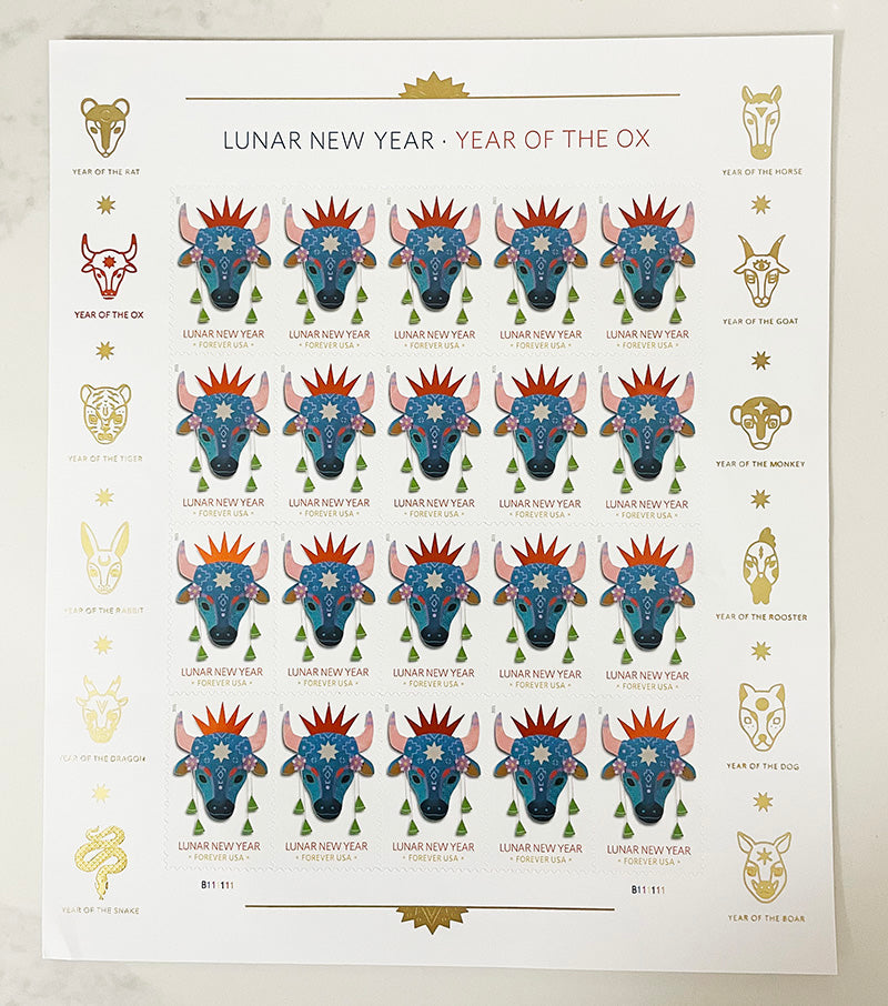 Year of the Ox Celebrates Lunar New Year Forever Postage Stamps