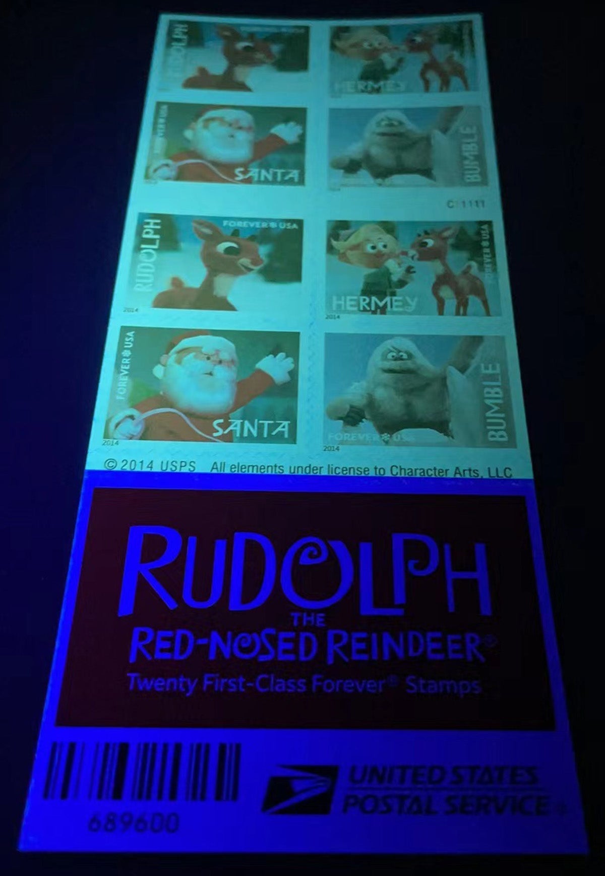 USPS First Class Forever Stamps – Rudolph the Red-Nosed Reindeer