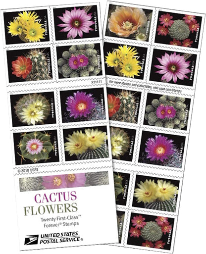 Cactus Flowers Forever Postage Stamps