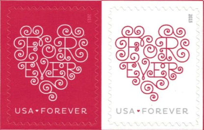 Red White Forever Postage Stamps