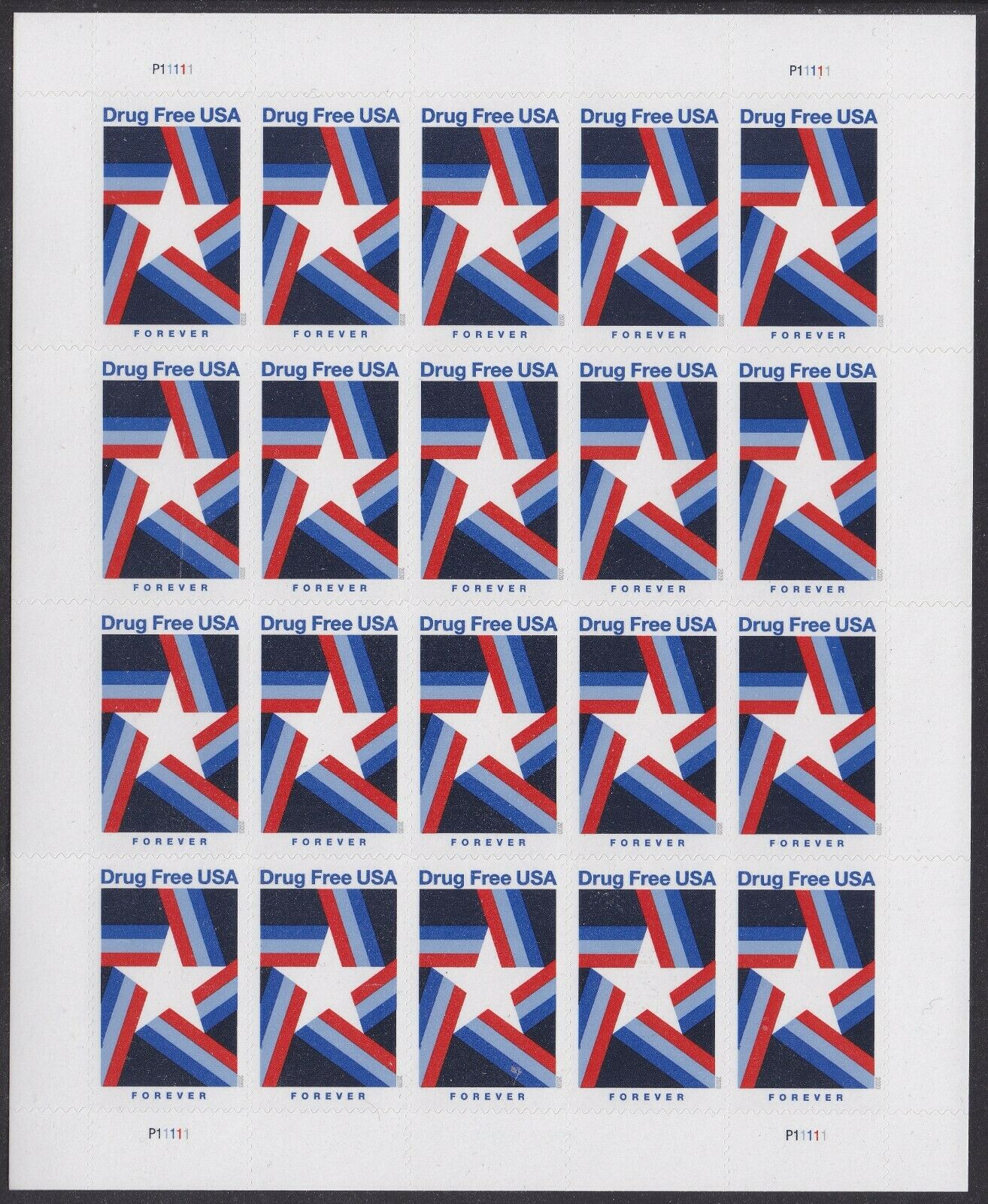 Drug Free Forever Postage Stamps