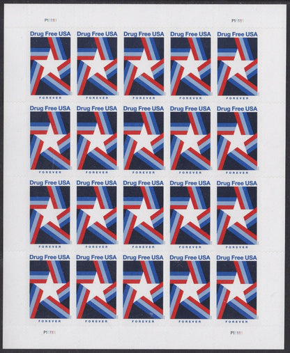 Drug Free Forever Postage Stamps