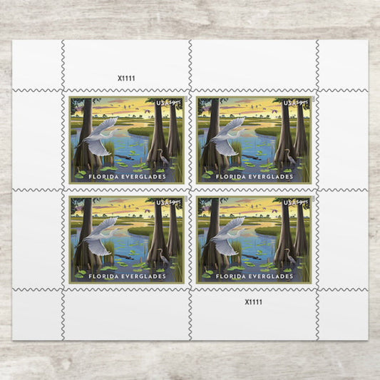 USPS 2023 Current Face Value Florida Everglades Priority Mail Postage Stamps