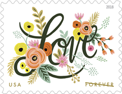 Love Flourishes Forever Postage Stamps