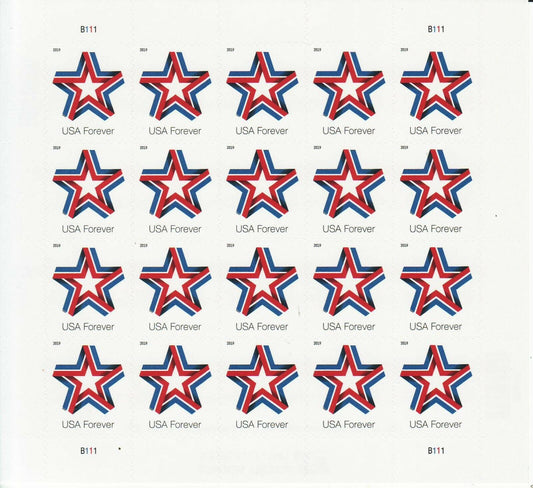 Star Ribbon Forever First Class Postage Stamps