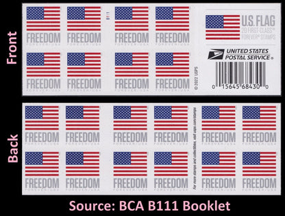 2023 US Flags / Freedom Booklets Rolls Forever First Class Postage Stamps